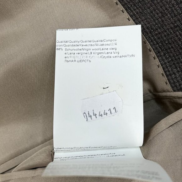 Hugo Boss Super 130s 100% Wool Grey Sports Coat Blazer Sz 44R - Picture 5 of 10